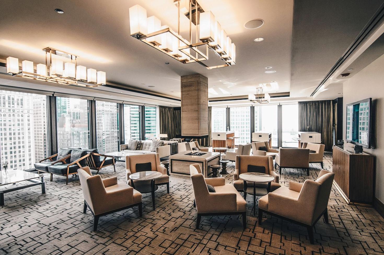 Advanced AV equipment in a corporate setting